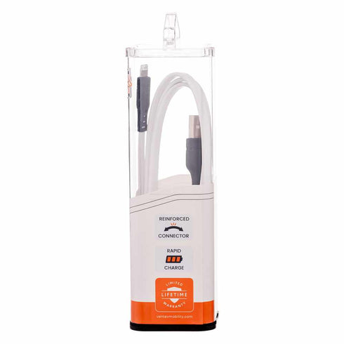 Ventev Charge/Sync Flat Lightning Cable 3.3ft FC3WHT256523